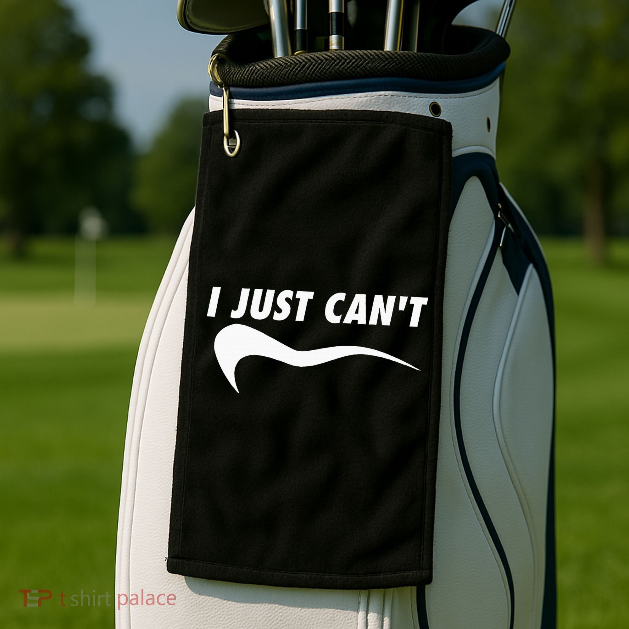 Me Motivating Myself I Just Cant Golf Towel