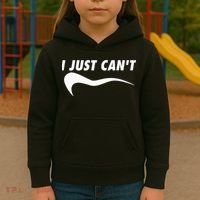 Me Motivating Myself I Just Cant Kids Hoodie thumb 3