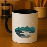 Mountain Moonlight Coffee Mug thumb 4