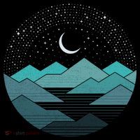 Mountain Moonlight Ornament thumb 1