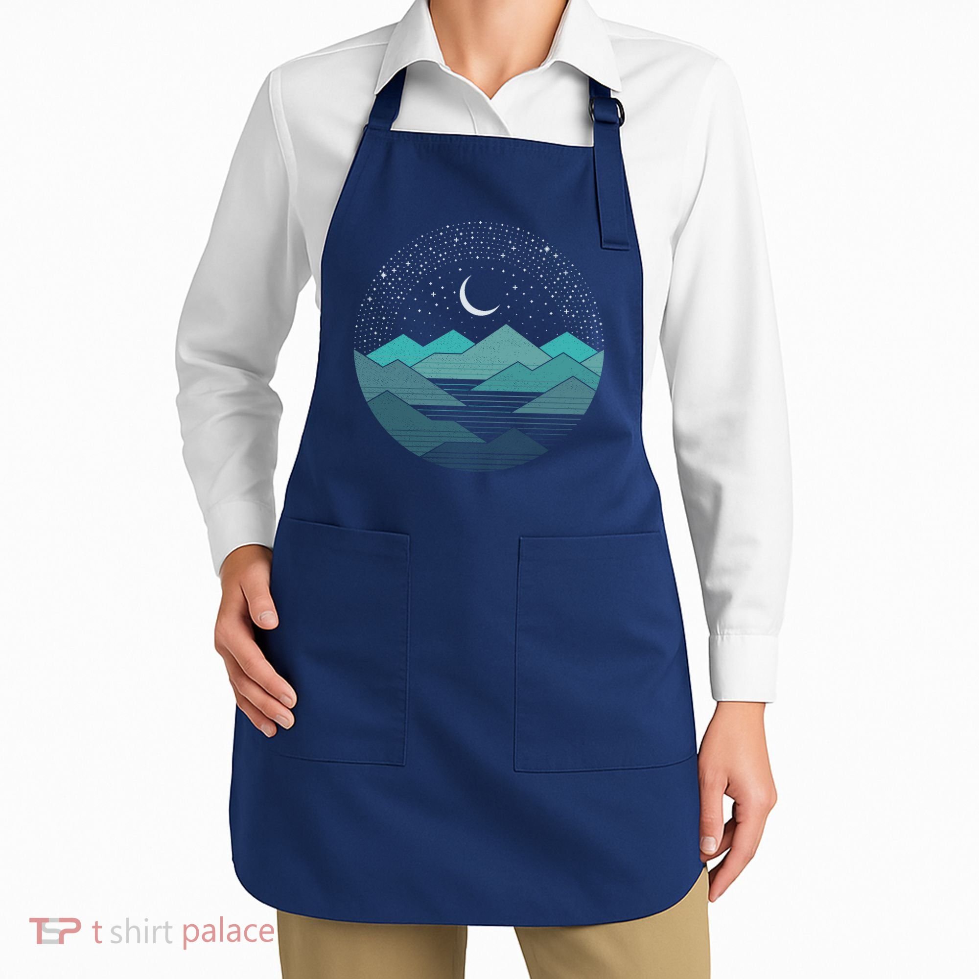 Mountain Moonlight Apron