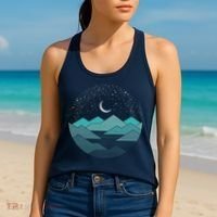 Mountain Moonlight Women's Tank Top thumb 2