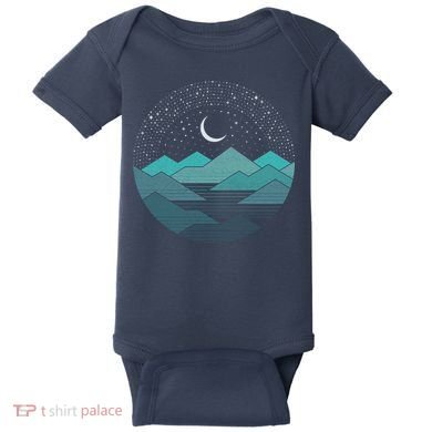Mountain Moonlight Baby Bodysuit