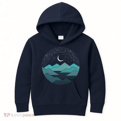 Mountain Moonlight Kids Hoodie
