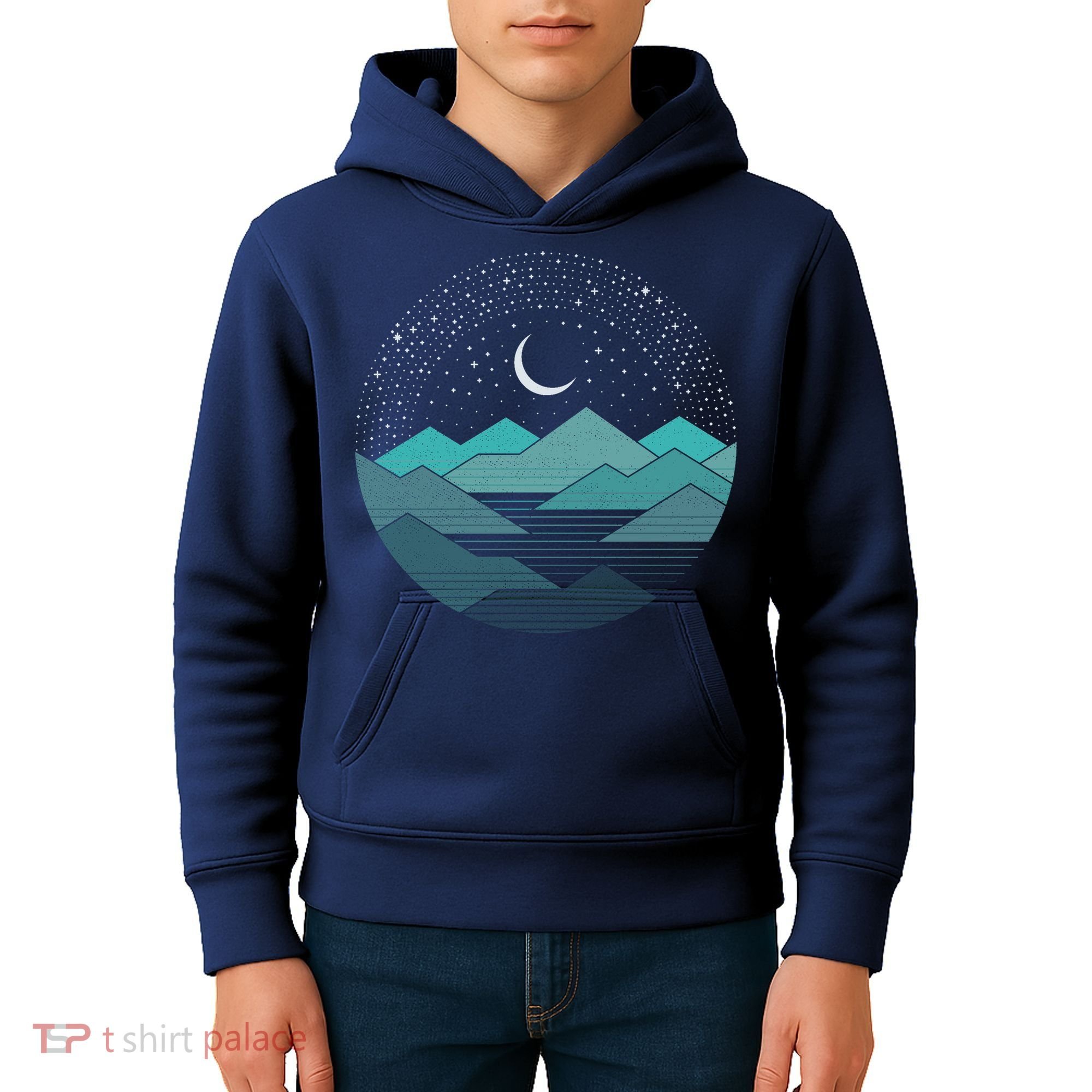 Mountain Moonlight Kids Hoodie
