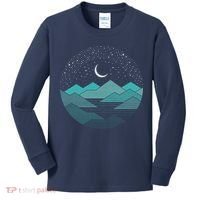 Mountain Moonlight Kids Long Sleeve Shirt thumb 0