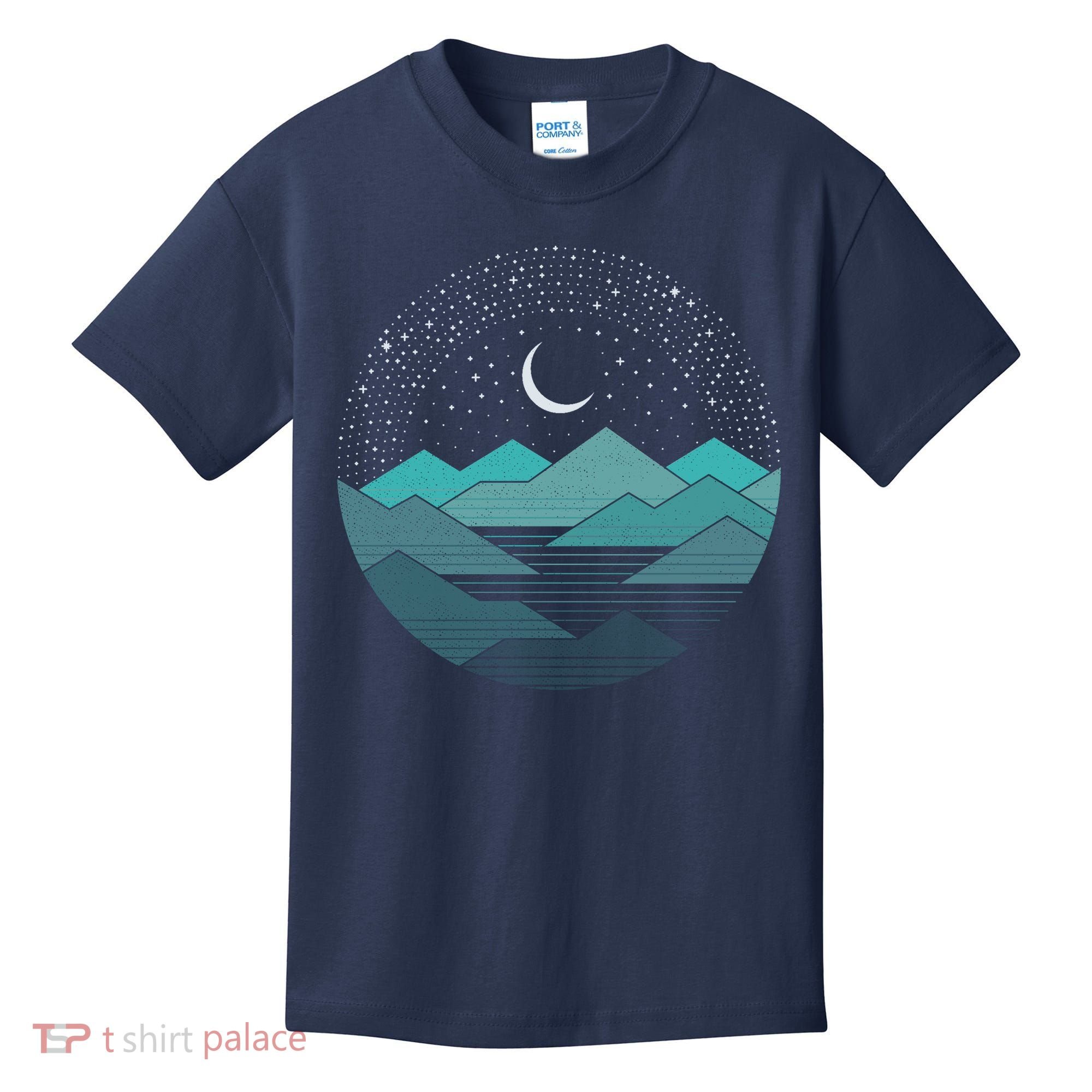 Mountain Moonlight Kids T-Shirt