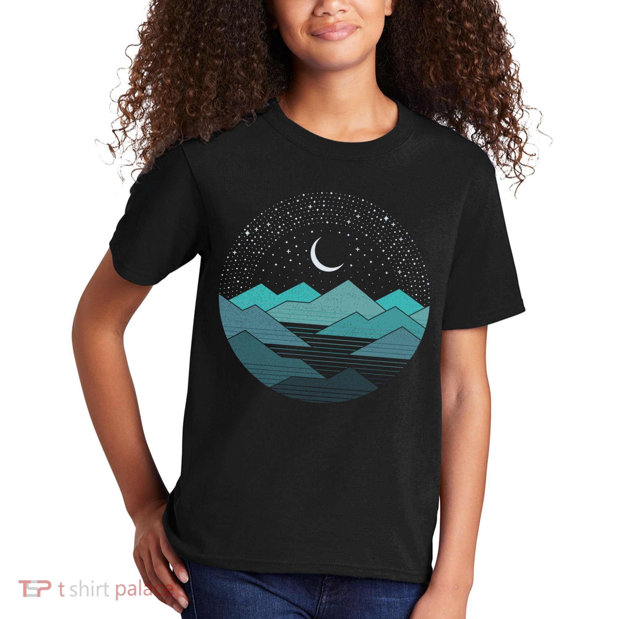 Mountain Moonlight Kids T-Shirt