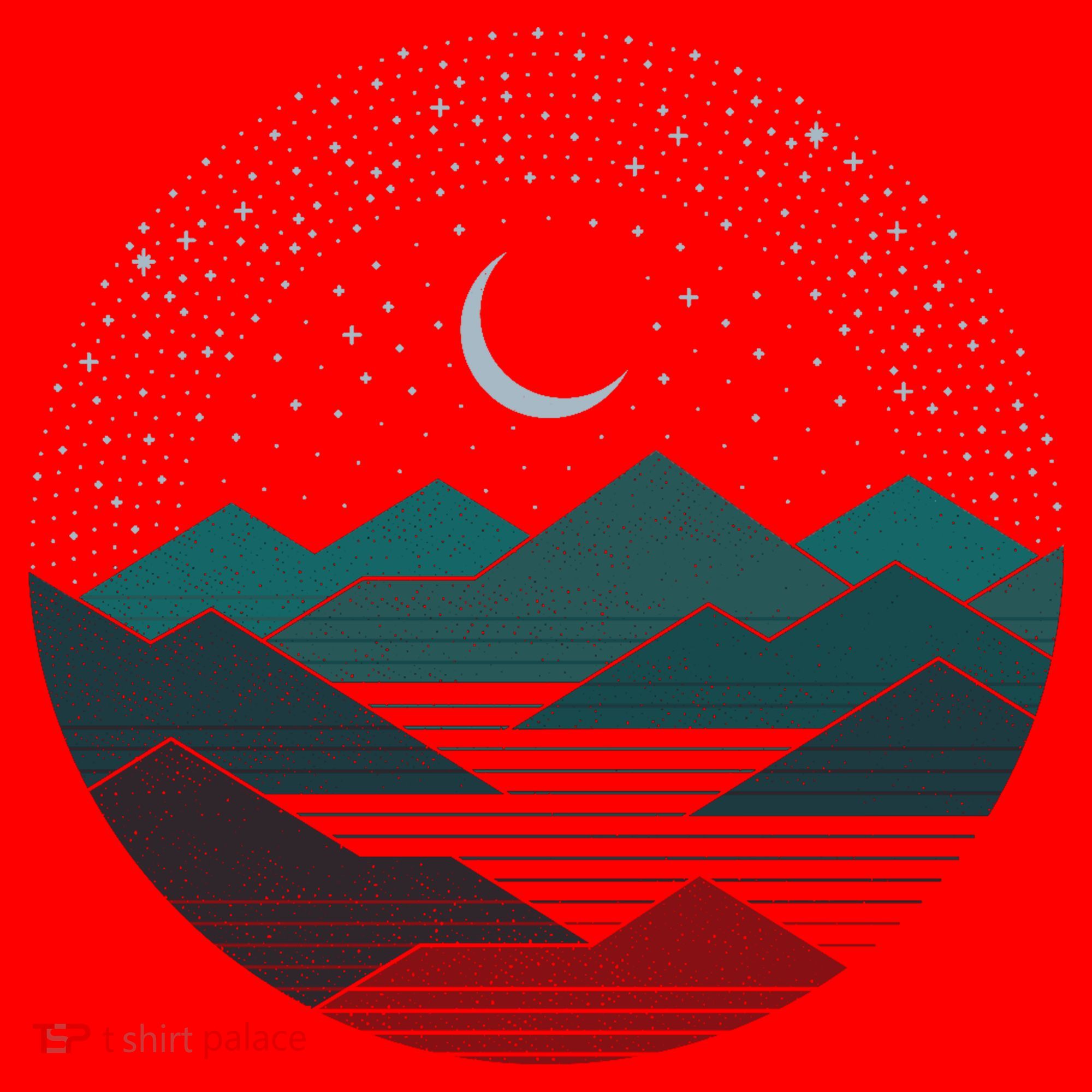 Mountain Moonlight Santa Hat