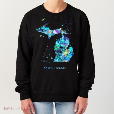 Michigan Map Women's Sweatshirt