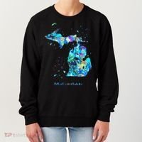 Michigan Map Women's Sweatshirt thumb 0