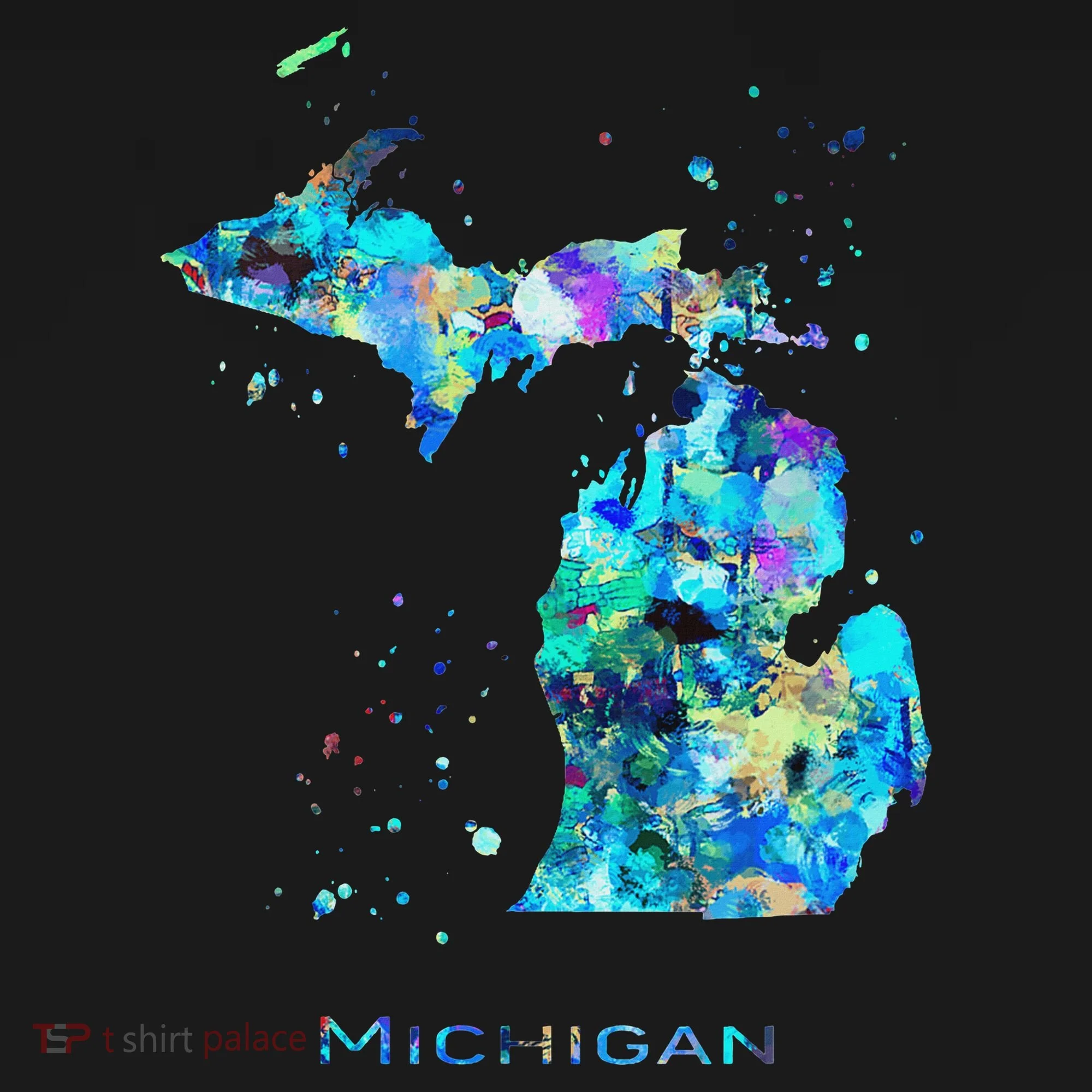 Michigan Map Doggie Tank
