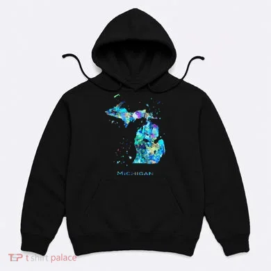 Michigan Map Hoodie