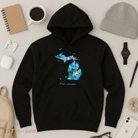 Michigan Map Hoodie thumb 3