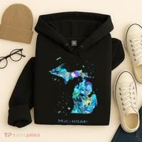 Michigan Map Hoodie thumb 4