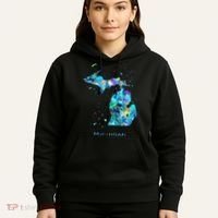 Michigan Map Hoodie thumb 5