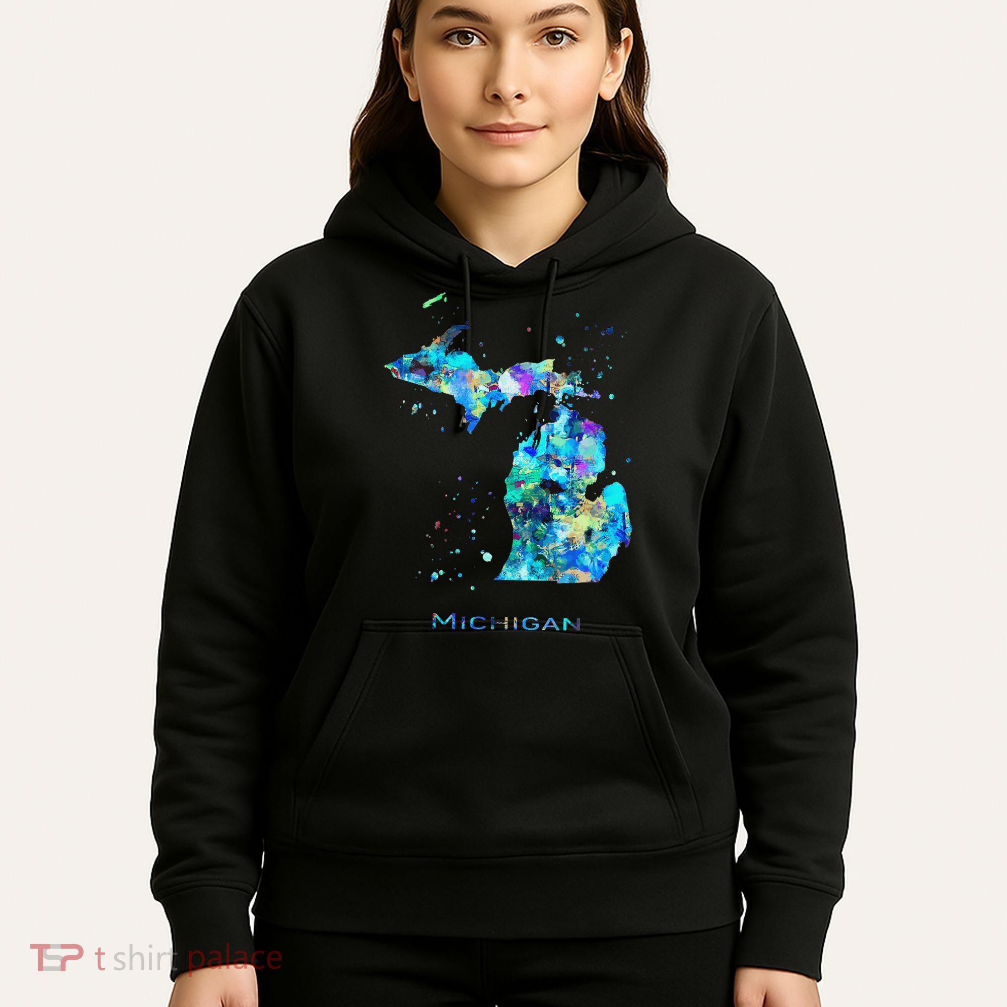 Michigan Map Hoodie