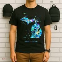 Michigan Map T-Shirt thumb 6