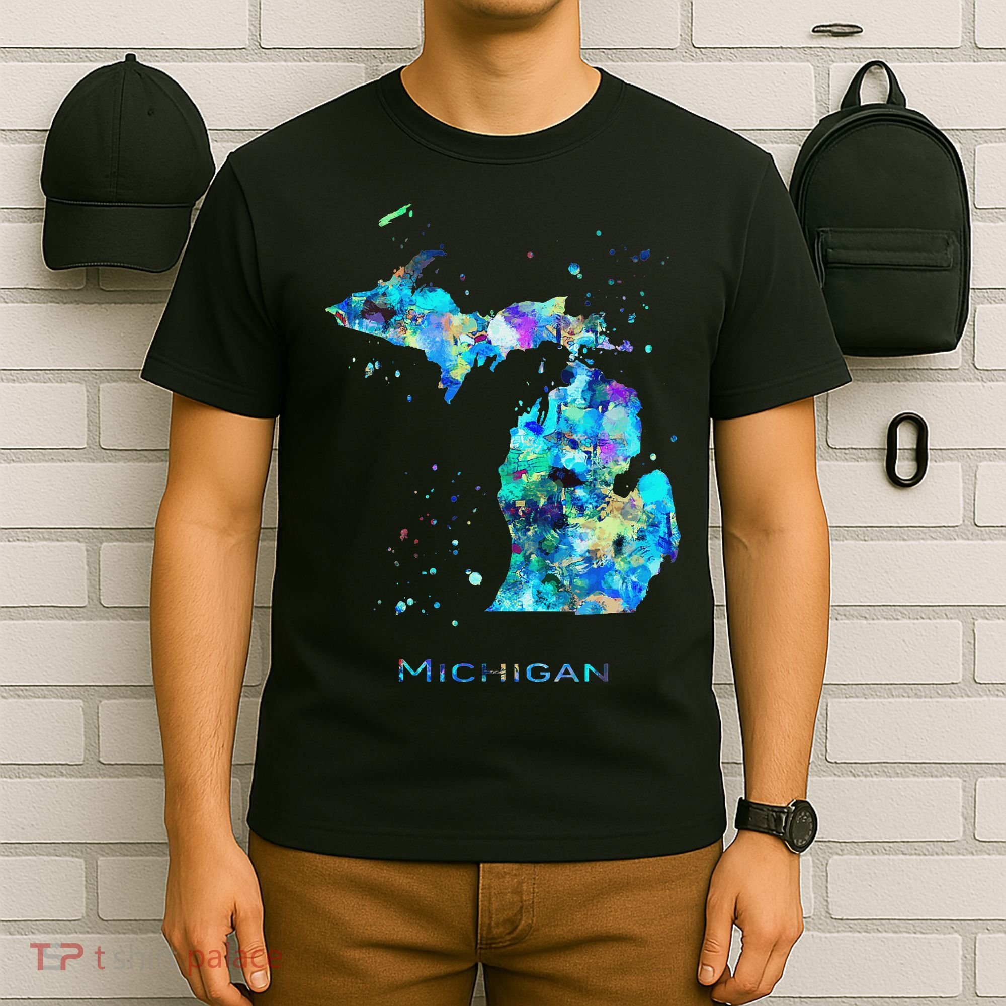 Michigan Map T-Shirt