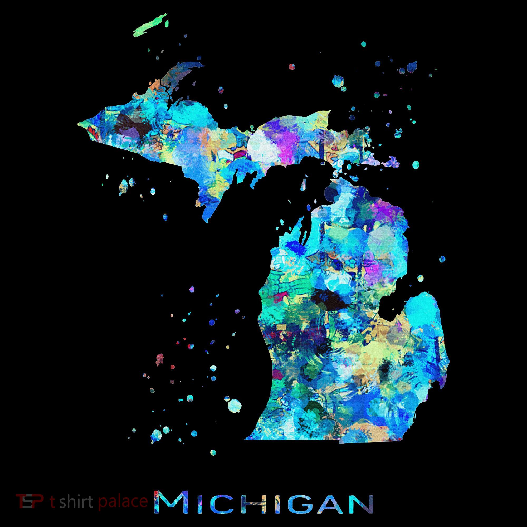 Michigan Map Button