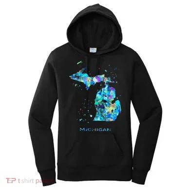Michigan Map Women's Hoodie