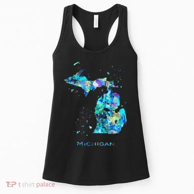 Michigan Map Women's Tank Top