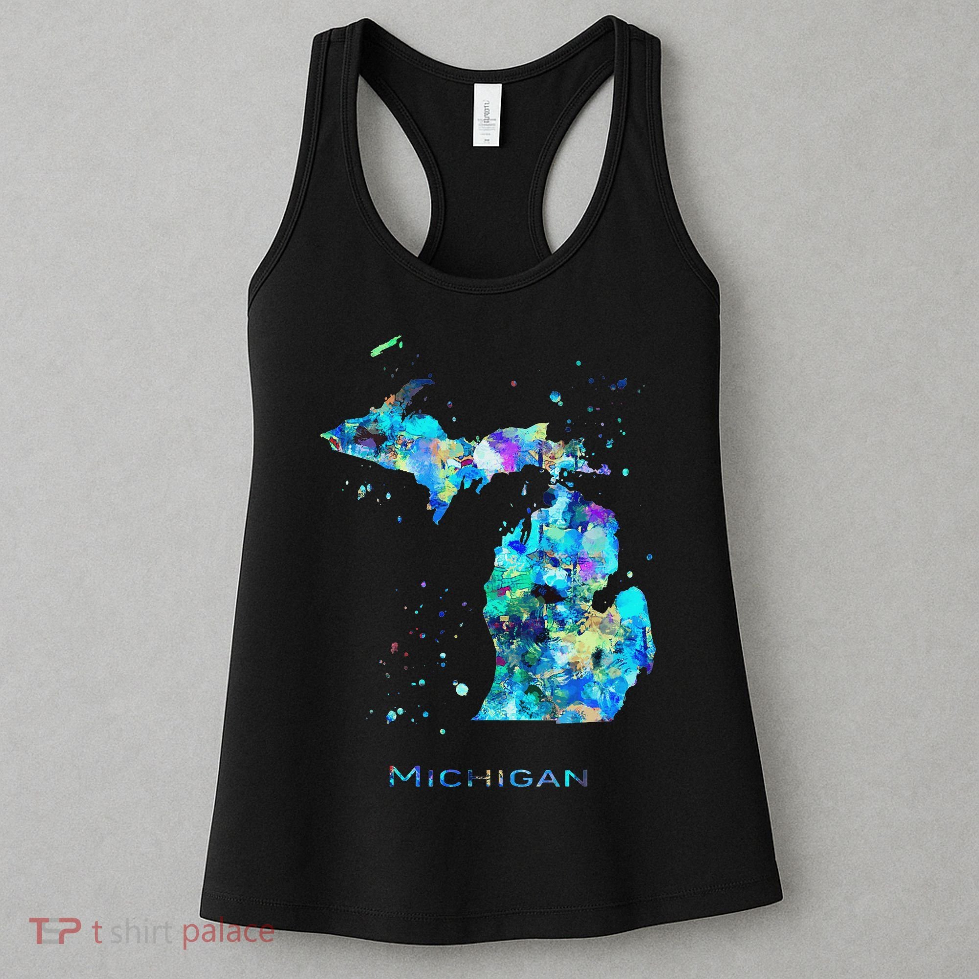 Michigan Map Women's Tank Top