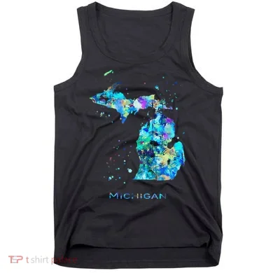 Michigan Map Tank Top