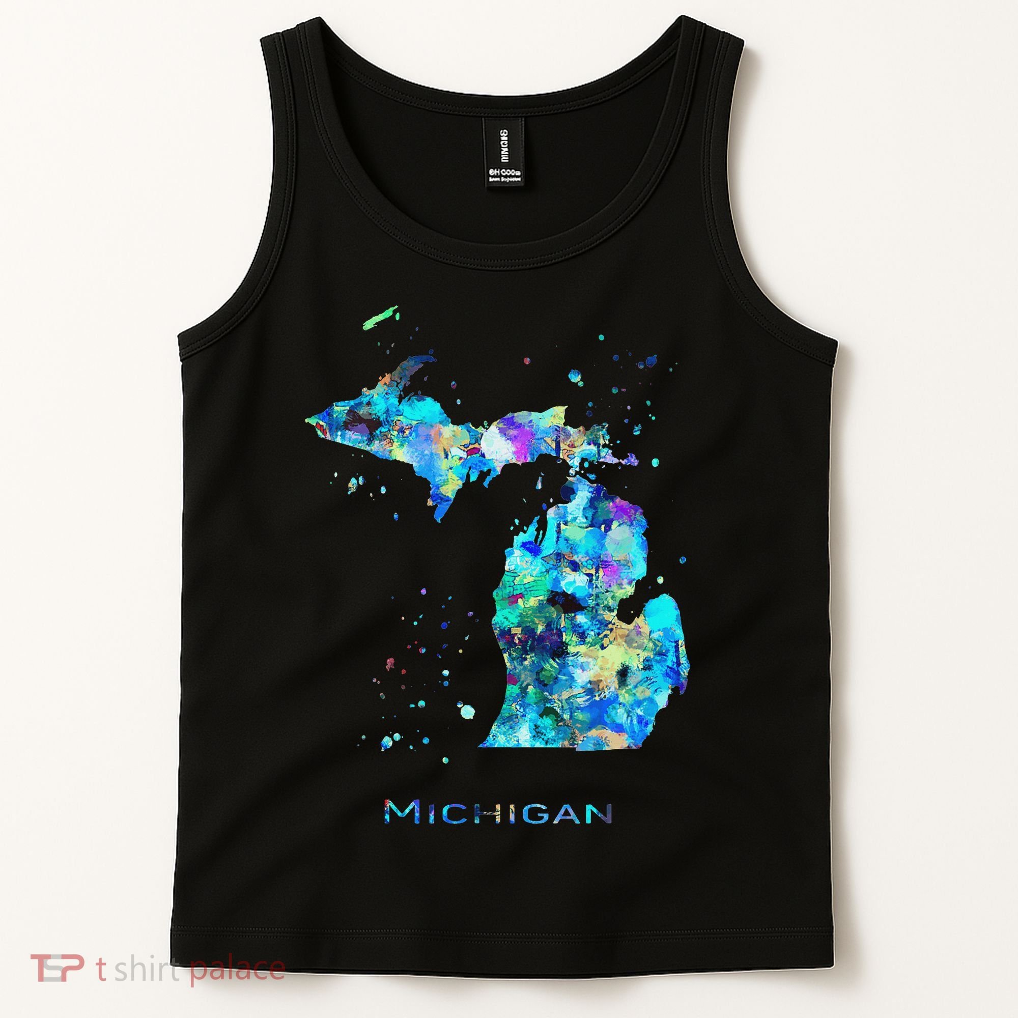Michigan Map Tank Top