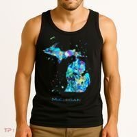 Michigan Map Tank Top thumb 3