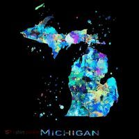 Michigan Map Tank Top thumb 6