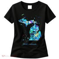 Michigan Map Women's T-Shirt thumb 0
