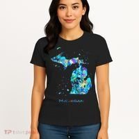 Michigan Map Women's T-Shirt thumb 4