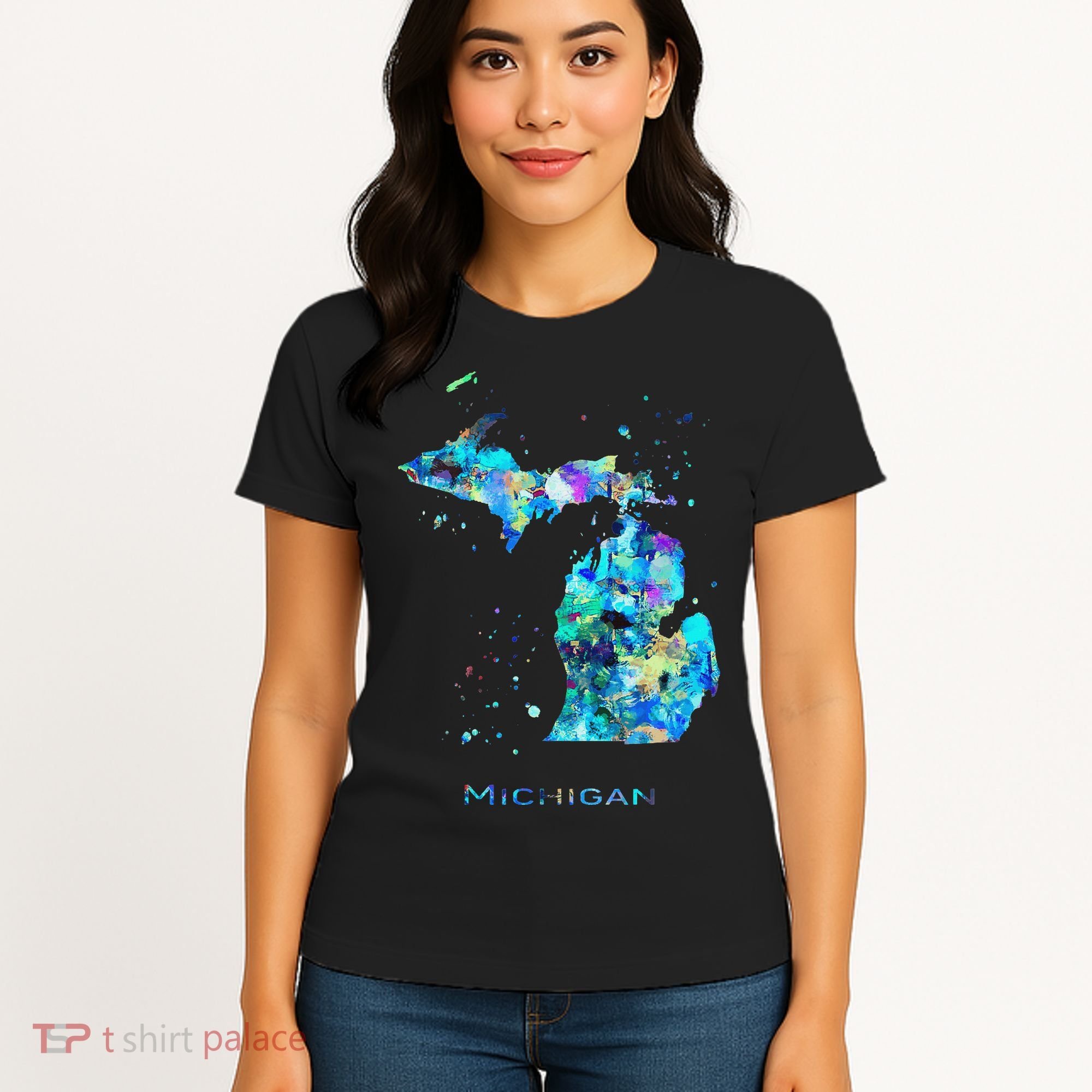 Michigan Map Women's T-Shirt