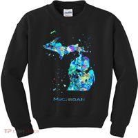 Michigan Map Kids Sweatshirt thumb 0