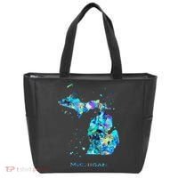 Michigan Map Tote Bag thumb 0