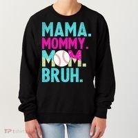 Mama Mommy Mom Bruh Baseball Ice Cream Drip Women's Sweatshirt thumb 0