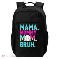 Mama Mommy Mom Bruh Baseball Ice Cream Drip Backpack thumb 0