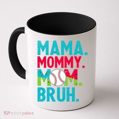 Mama Mommy Mom Bruh Baseball Ice Cream Drip Coffee Mug