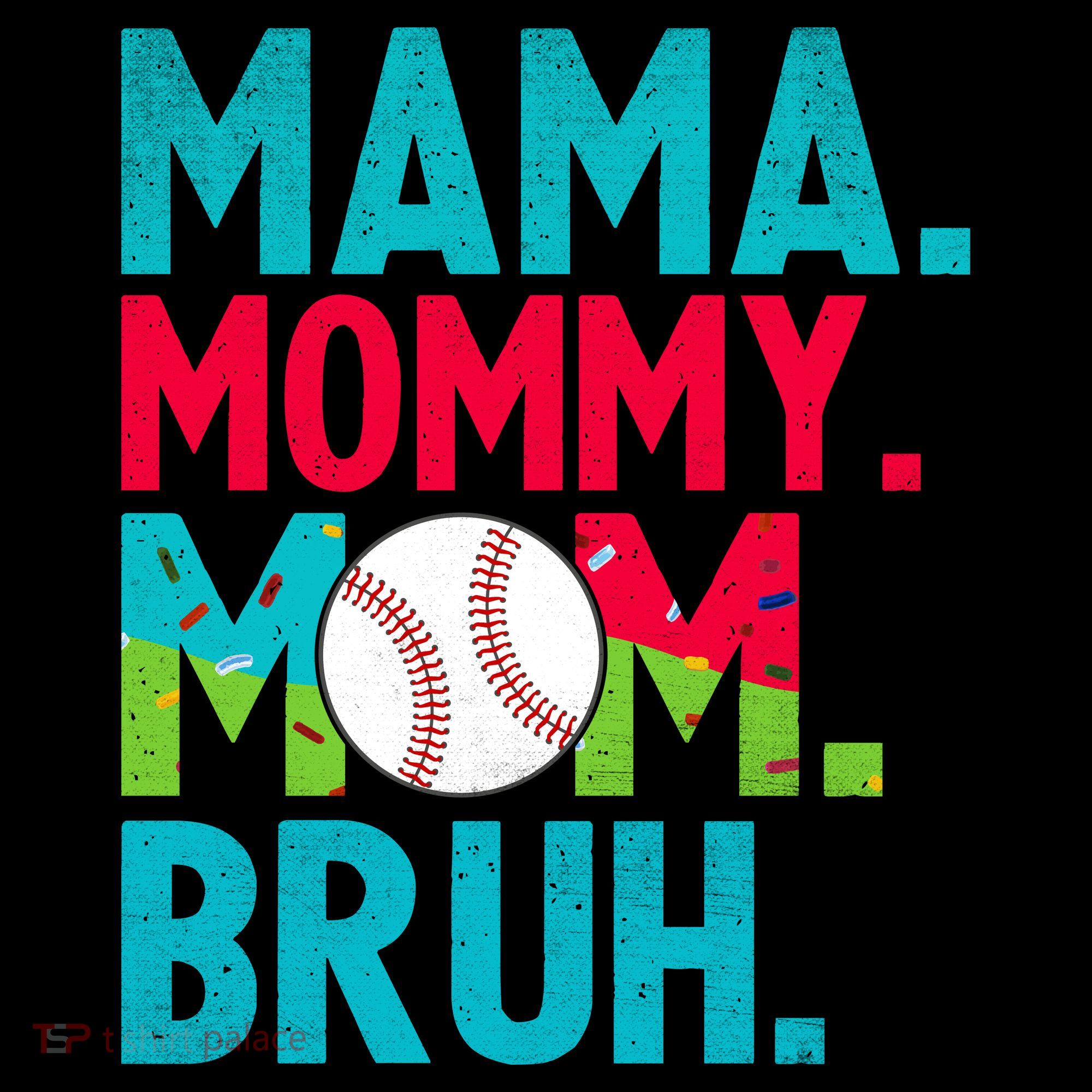 Mama Mommy Mom Bruh Baseball Ice Cream Drip Coffee Mug
