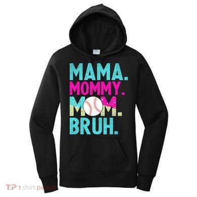 Mama Mommy Mom Bruh Baseball Ice Cream Drip Women's Hoodie