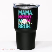 Mama Mommy Mom Bruh Baseball Ice Cream Drip Tumbler thumb 0