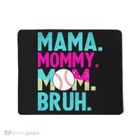 Mama Mommy Mom Bruh Baseball Ice Cream Drip Mousepad thumb 0