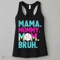 Mama Mommy Mom Bruh Baseball Ice Cream Drip Women's Tank Top thumb 3
