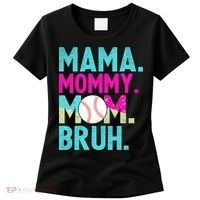 Mama Mommy Mom Bruh Baseball Ice Cream Drip Women's T-Shirt thumb 0