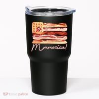 Mmmerica Bacon Waffle Merica Flag Tumbler thumb 0
