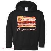 Mmmerica Bacon Waffle Merica Flag Toddler Hoodie thumb 0