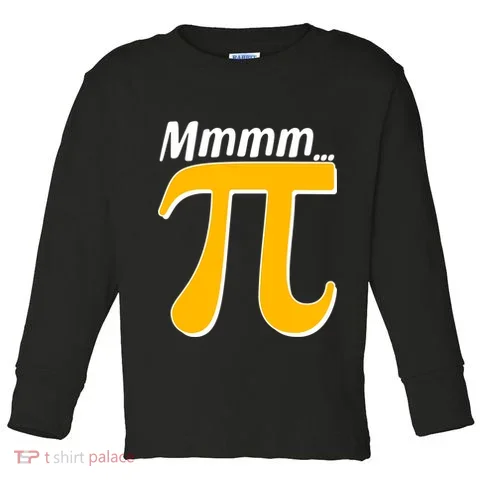 Mmmm Pi 3.14 Toddler Long Sleeve in the selected color