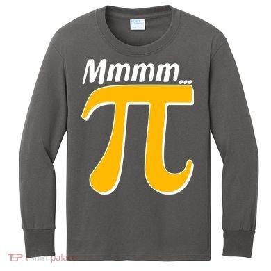 Mmmm Pi 3.14 Kids Long Sleeve Shirt