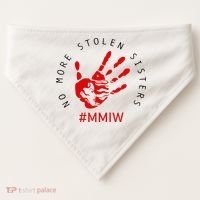 Mmiw Missing Native American Indigenous Women Sisters Red USA-Made Doggie Bandana thumb 0